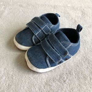 Denim Newborn Baby Pre-walker Shoes